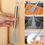 Pack of 2 Stainless Steel Wire Dish Cleaner Brush – Heavy Duty Kitchen Scrubber