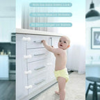 Pack of 3 Child Safety Lock (Blue) – Multi-Purpose Cabinet & Drawer Lock | Baby Safety Protector