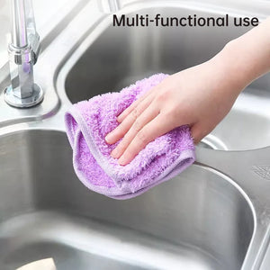 Pack of 3 Kitchen Hanging Towel – Super Absorbent Hand & Dish Towel | Soft Microfiber Hanging Cloth