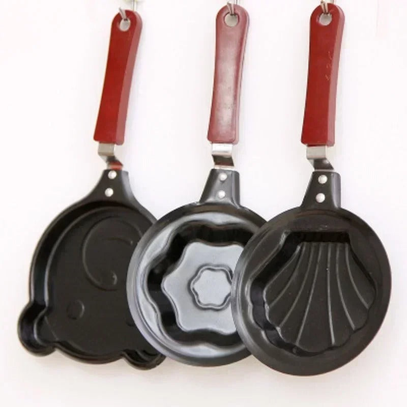 Mini Nonstick Egg Frying Pan – Cute Shape Omelette & Pancake Maker | Heart, Star & Cartoon Design Pan