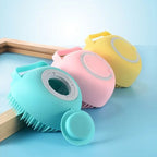Silicone Bath Brush with Soap Dispenser – 2 in 1 Body Scrubber & Skin Massager