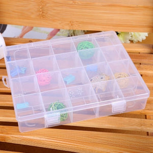 Sigma Storage Box 20 Grid Organizer – Multi Compartment Jewelry & Accessories Box BPA-Free