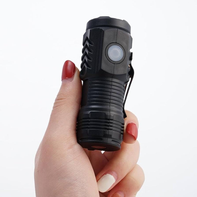 3 Mode Mini LED Flashlight – Portable Torch Light | High Bright Rechargeable Pocket Light