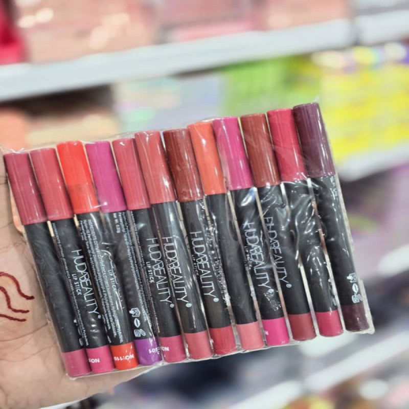 Matte Lip Crayon Pencil – Long Lasting Smooth Lipstick Pencil (Big Size)