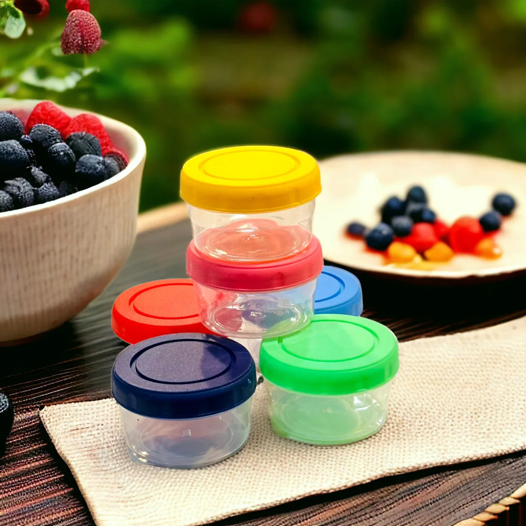 Food Storage Containers Pack of 6 – Airtight Mini Storage Boxes | Kitchen & Lunch Storage Set