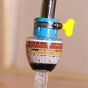 Stone Faucet Water Filter – Multi Layer Tap Filter | Clean & Purify Kitchen Water (Universal Fit)