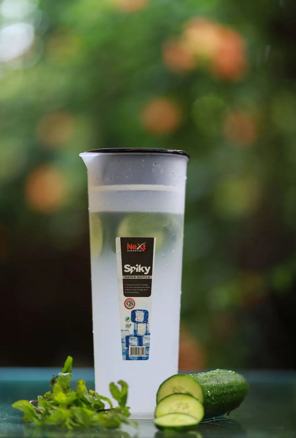 Spiky Water Bottle 1.2L – Large Capacity Leakproof Bottle