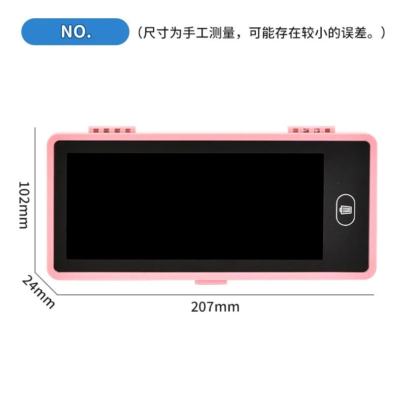 LCD Writing Tablet Pencil Box | 2-in-1 Drawing Board for Kids
