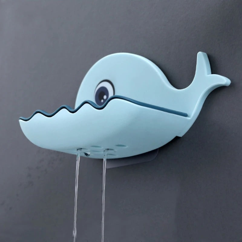 Fish Soap Holder – Cute Wall Mounted Soap Dish with Drain Holes