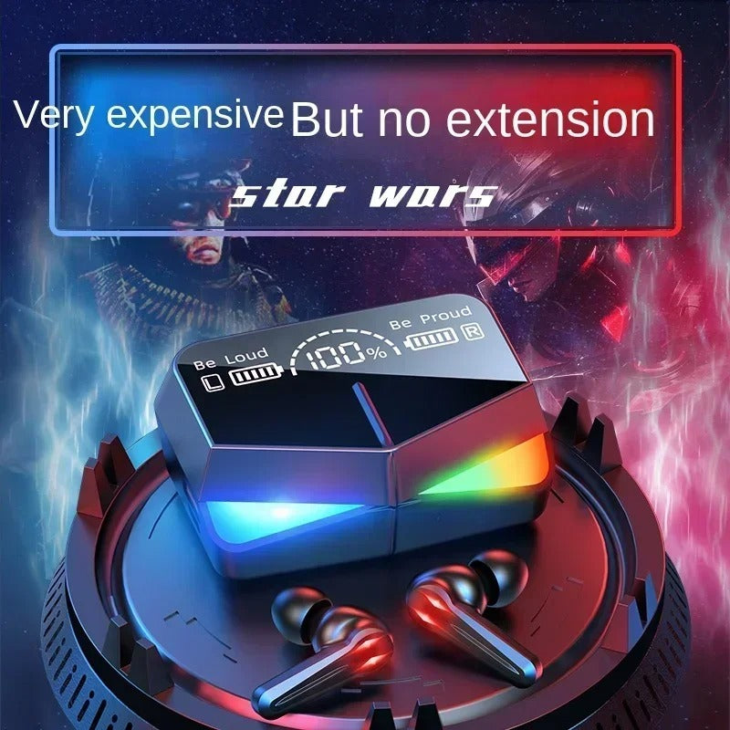 M28 TWS Bluetooth Wireless Gaming Earbuds – RGB LED Display & Low Latency