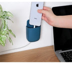 Pack of 2 Wall Mounted U Mobile Holder – Multi-Purpose Storage Pocket Organizer