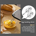 Scarlett Electric Hand Mixer – 7 Speed Egg Beater for Baking, Cream & Dough Mixing