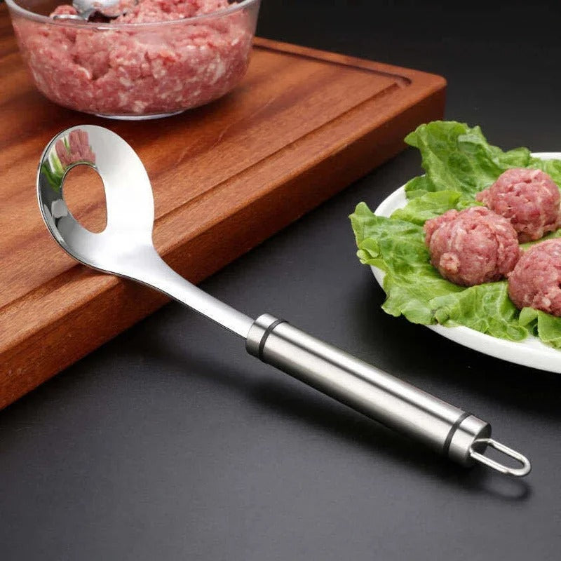 Pack of 2 Meat Ball Maker Spoon – Stainless Steel Handle Meat Scoop Tool