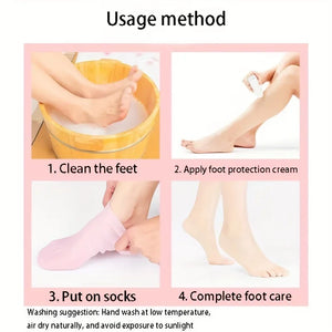 Silicone Gel Heel Socks – Crack Heel Repair & Moisturizing Foot Care Socks