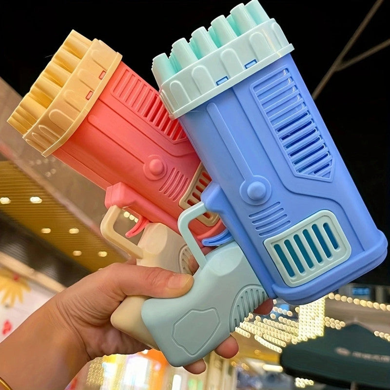32 Hole Bubble Gun Bazooka for Kids – Automatic Bubble Blaster Toy