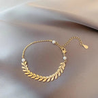 Golden Jewelry Set for Women – Necklace, Bracelet & Earrings Set