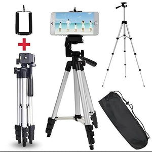 Adjustable Mobile & Camera Tripod Stand – Portable Lightweight Tripod