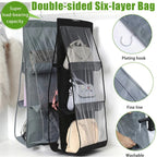 Buy 1 Get 1 Free Hanging Purse Organizer – Wardrobe Handbag Storage with Multiple Pockets