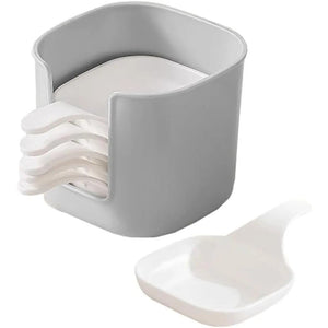 Pack of 2 Seasoning Sauce Dish Set – Mini Sushi Dip Bowls with Holder