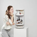 EMSA Bathroom Cabinet – Double Layer Corner Storage Organizer