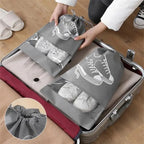 Pack of 3 Non-Printed Shoes Storage Bag – Travel Drawstring Shoe Organizer (Dustproof)