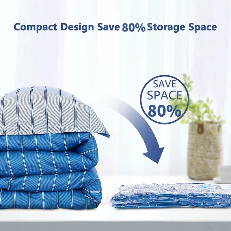 Vacuum Storage Bags with Hand Pump (10 Pack 50x70cm) – Space Saving Compression Bags