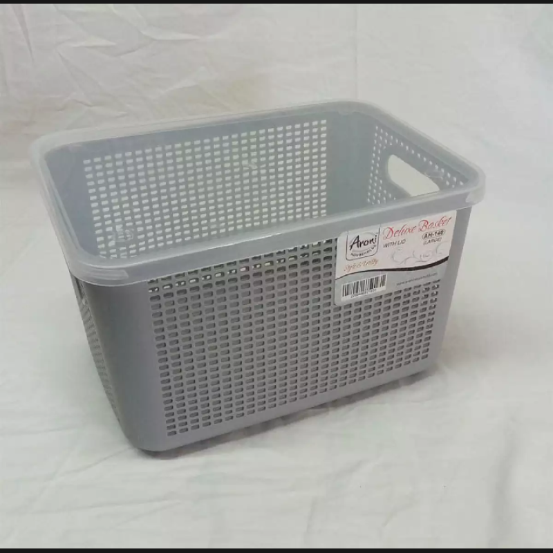 Deluxe Storage Basket (Large) – Multi-Purpose Plastic Organizer | Durable Storage Bin for Home & Kitchen