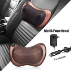 Shiatsu Car Pillow Massager – Electric Neck & Back Massager with Heat | Relaxation Cushion