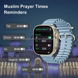 M9 Ultra Max Smart Watch – Islamic Prayer Time Reminder | Bluetooth Calling | Fitness Tracker
