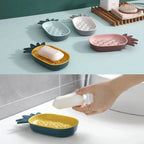 Pineapple Soap Holder – Cute Drain Soap Dish with Tray | Bathroom & Kitchen Soap Stand