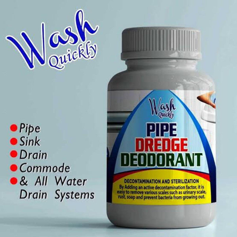 Pack of 2 Drain Cleaning Powder – Pipe Dredge Deodorant | Sink & Bathroom Blockage Remover (Powerful Unclogging Formula)