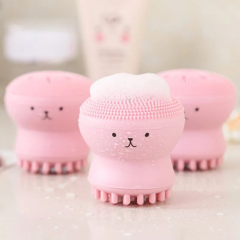 Octopus Facial Cleansing Brush – Silicone Face Scrubber & Deep Pore Massager