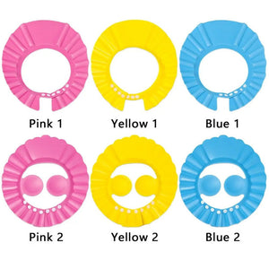 Pack of 2 Kids Shower Cap – Adjustable Baby Bath Shampoo Shield Hat