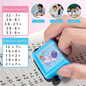 Math Learning Stamp Roller for Kids – Addition, Subtraction & Multiplication Toy