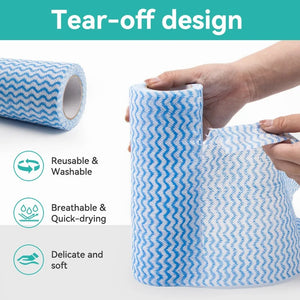 Reusable Kitchen Tissue Roll (BIG Size) – Super Absorbent Cleaning Cloth Roll