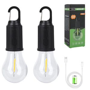 Solar Camping LED Bulb – Rechargeable Hanging Light for Outdoor, Emergency & Load Shedding