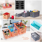 Smiley Storage Box Set (3 Pcs) – Multi Size Organizer with Lid | Cute Plastic Storage Bins