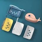 Fish Soap Holder – Cute Wall Mounted Soap Dish with Drain Holes