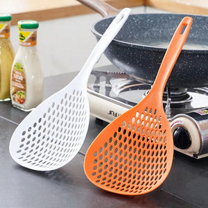 Multi-Purpose Pasta Spoon – Cooking Strainer Skimmer Spoon | Heat Resistant Kitchen Serving Spoon