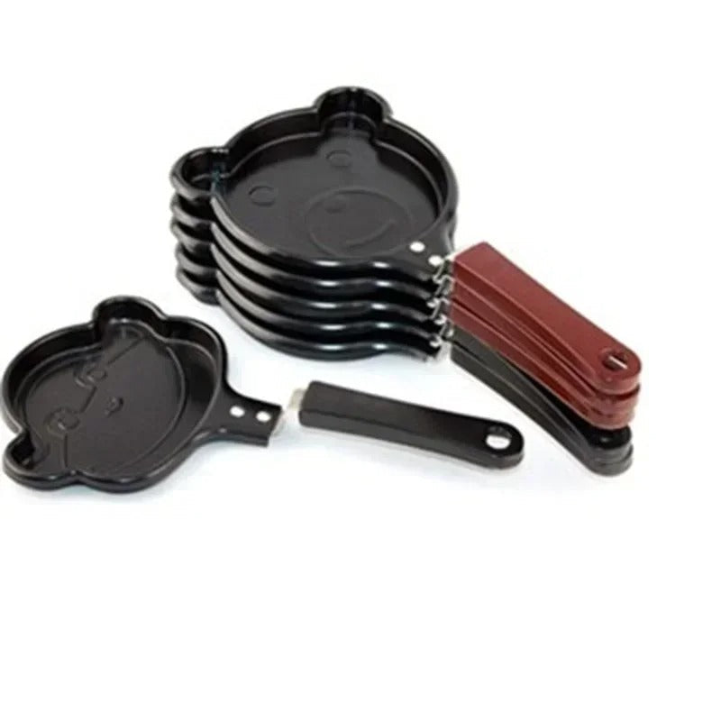 Mini Nonstick Egg Frying Pan – Cute Shape Omelette & Pancake Maker | Heart, Star & Cartoon Design Pan