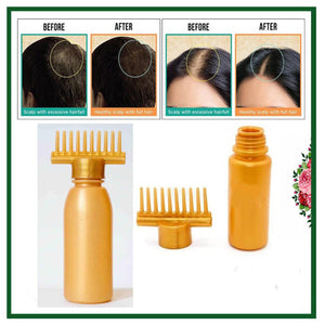Pack of 2 Oil Comb Bottle – Multi-Purpose Hair & Root Applicator
