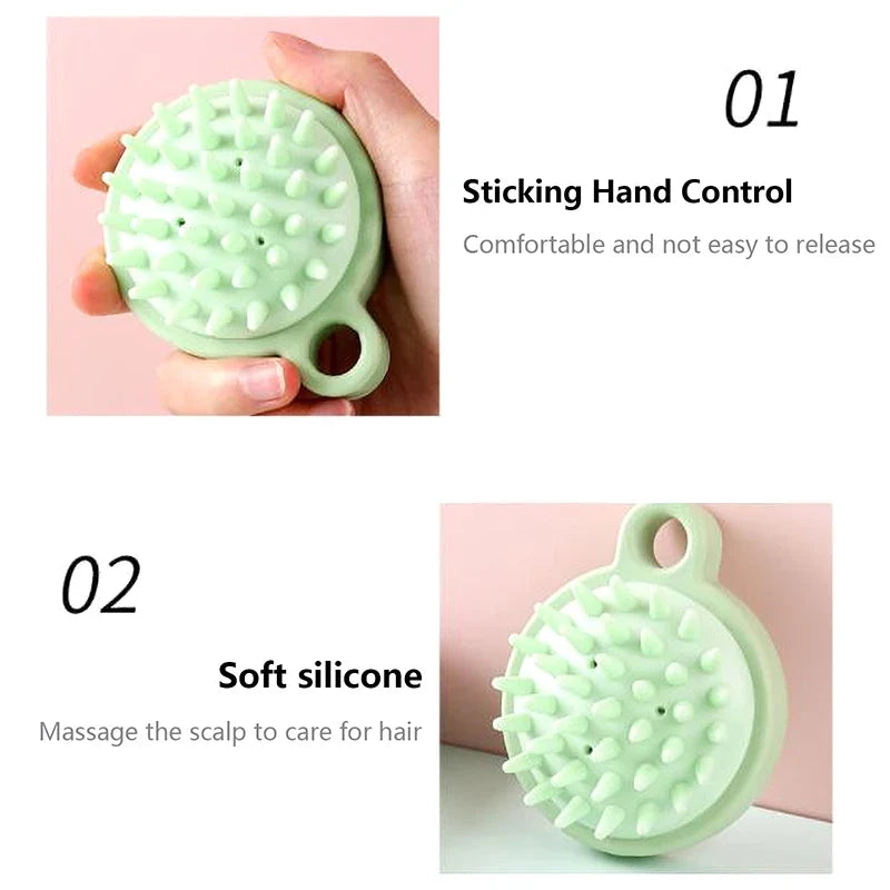 Pack of 2 Silicone Scalp Massage Shampoo Brush – Soft Hair & Scalp Cleaner