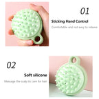 Pack of 2 Silicone Scalp Massage Shampoo Brush – Soft Hair & Scalp Cleaner