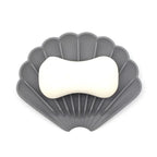 Silicone Soap Holder with Drain – Anti-Slip Shell Design Soap Dish