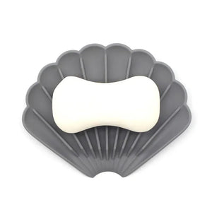 Silicone Soap Holder with Drain – Anti-Slip Shell Design Soap Dish