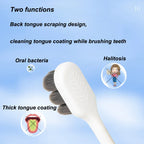 LOTUS Soft Toothbrush – Ultra Soft Bristles Adult Brush (White/Black Premium Design)