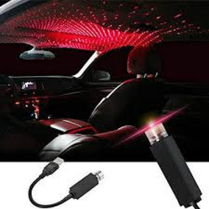Car USB LED Star Light Projector – Interior Ambient Galaxy Light for Car