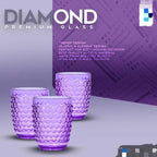 Diamond Plastic Glass Set (Pack of 2) – Stylish & Durable Drinking Glasses