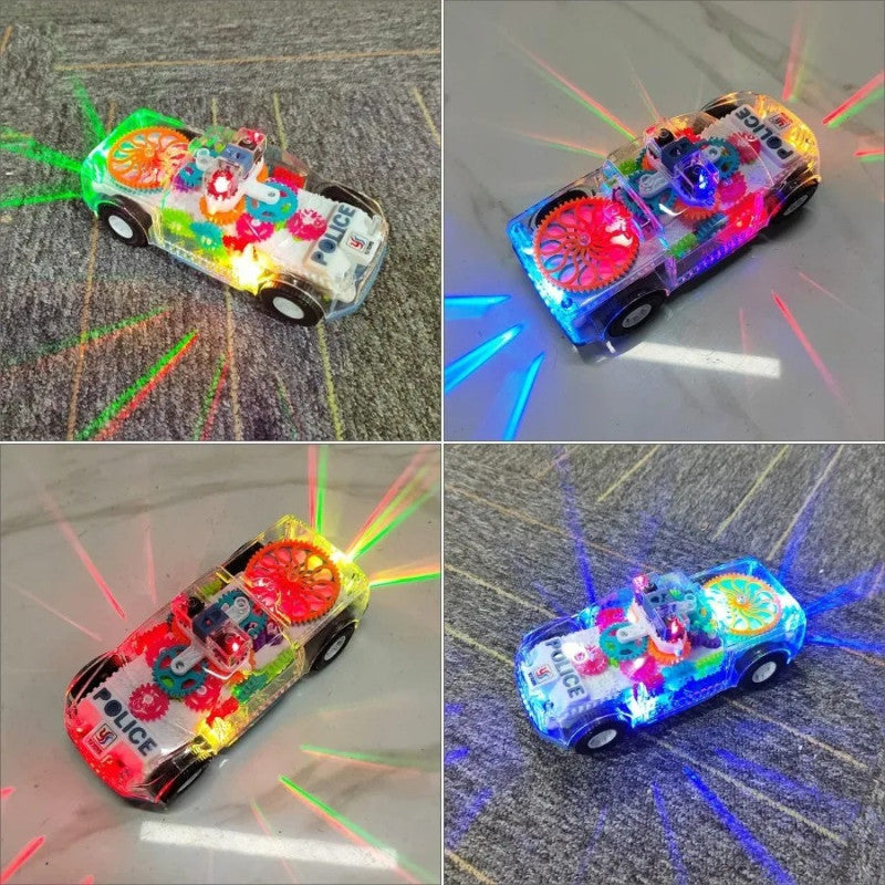 Transparent Desert Truck Toy for Kids – Light, Music & Gear Motion Car