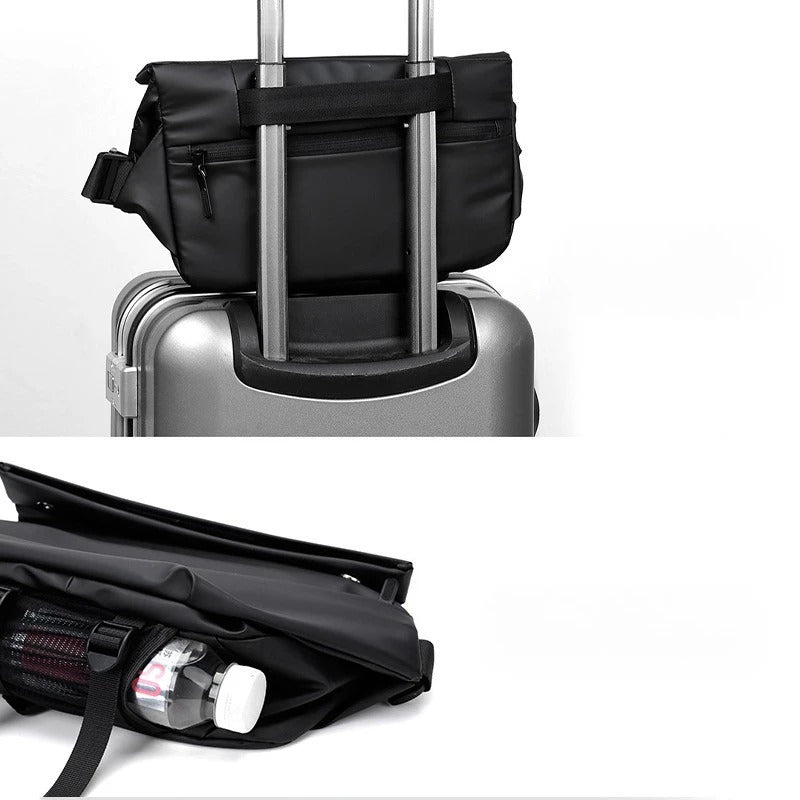 Imported 2 in 1 premium leather cross body travel bag